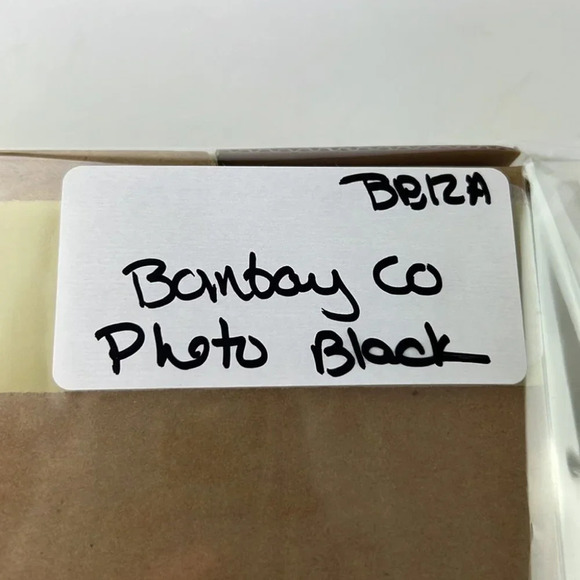 The Bombay Company Black Leather Photo Album New in Box 6 ½"  X 5 ½” - Picture 6 of 6